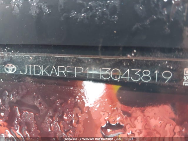 Toyota 2zr-fxe+1nm 2017 JTDKARFP1H3043819 Image 18