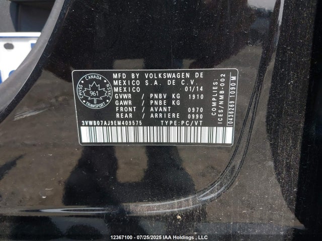 3VWB07AJ9EM409575 Volkswagen Jetta