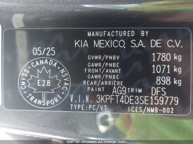 KIA k4 2025 3KPFT4DE3SE159779 Image 18