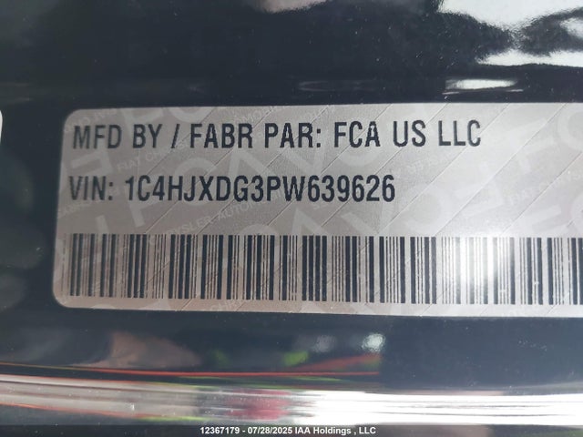1C4HJXDG3PW639626 Jeep Wrangler