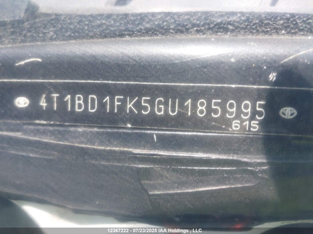 Toyota 2ar-fxe+2jm 2016 4T1BD1FK5GU185995 Image 19