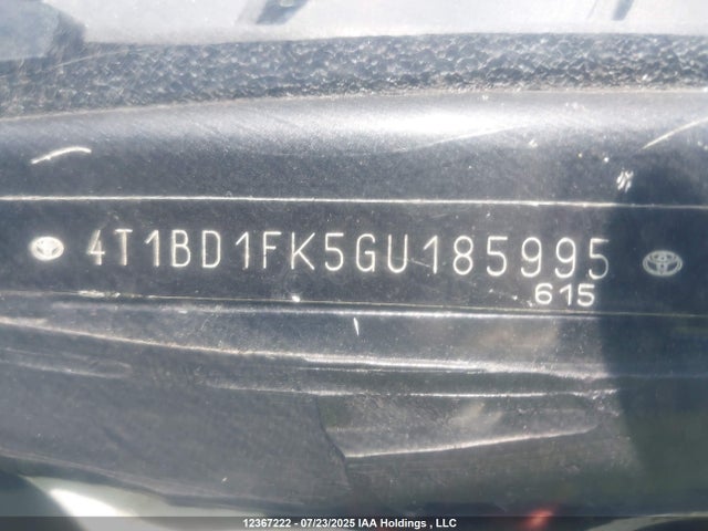 Toyota 2ar-fxe+2jm 2016 4T1BD1FK5GU185995 Image 20
