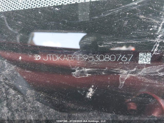 Toyota 2zr-fxe+1nm 2018 JTDKARFP9J3080767 Image 9