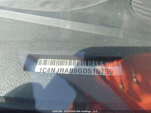 12367295 :رقم المزاد ، 1C4NJRAB9GD510759 vin ، 2016 Jeep Patriot Sport/north مزاد بيع