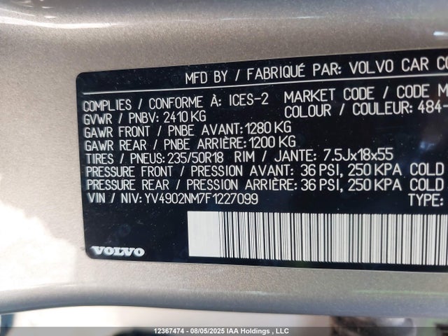 YV4902NM7F1227099 Volvo b6304t4