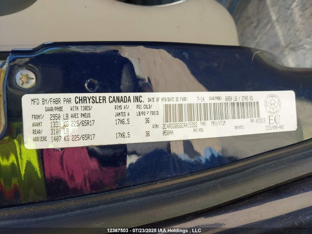 Dodge Grand Caravan 2014 2C4RDGBG6ER415352 Image 18