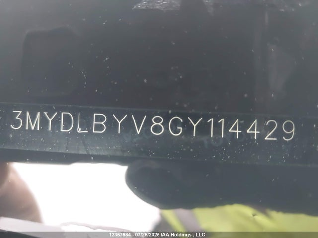 3MYDLBYV8GY114429 Toyota p5v