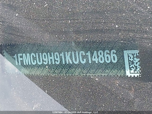 Продажа на аукционе авто 2019 Ford Escape, vin: 1FMCU9H91KUC14866, номер лота: 12367684