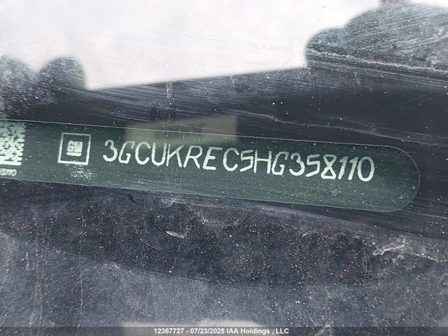3GCUKREC5HG358110 Chevrolet l83 - sidi: spark ignited direct injection, vvt: variable valve timing, afm, e85 max, alum