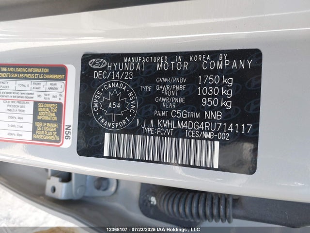 Hyundai mpi nu pe 2024 KMHLM4DG4RU714117 Image 9