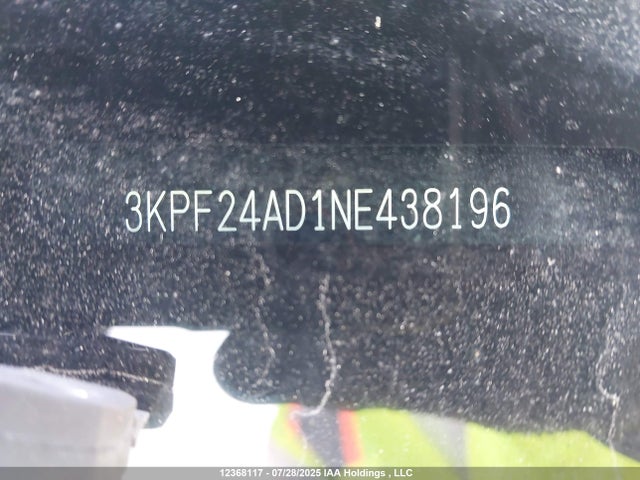 3KPF24AD1NE438196 KIA mpi nu