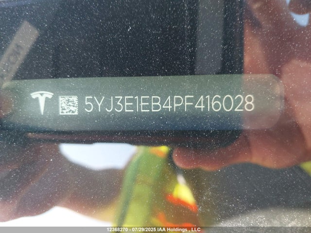 Aukcja sprzedaży 2023 Tesla Model 3, vin: 5YJ3E1EB4PF416028, numer aukcji: 12368270