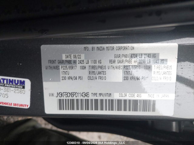 Mazda pyud 2023 JM3KFBCM8P0114346 Image 9