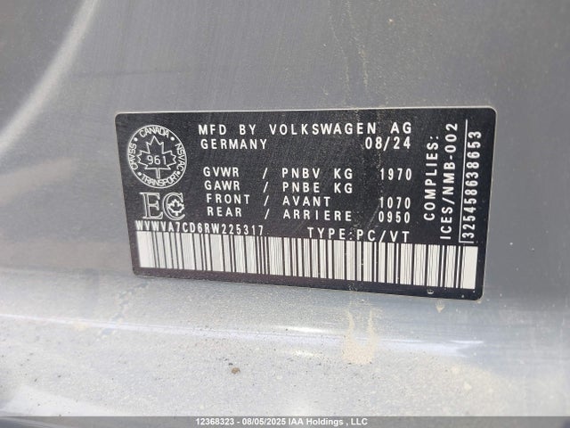 WVWVA7CD6RW225317 Volkswagen 2.0 tsi