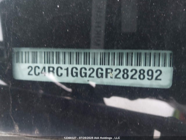 2C4RC1GG2GR282892 Chrysler Town and Country