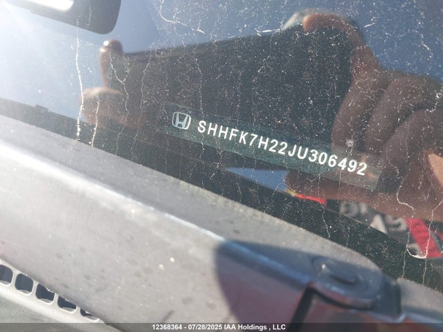 SHHFK7H22JU306492 Honda l15ba