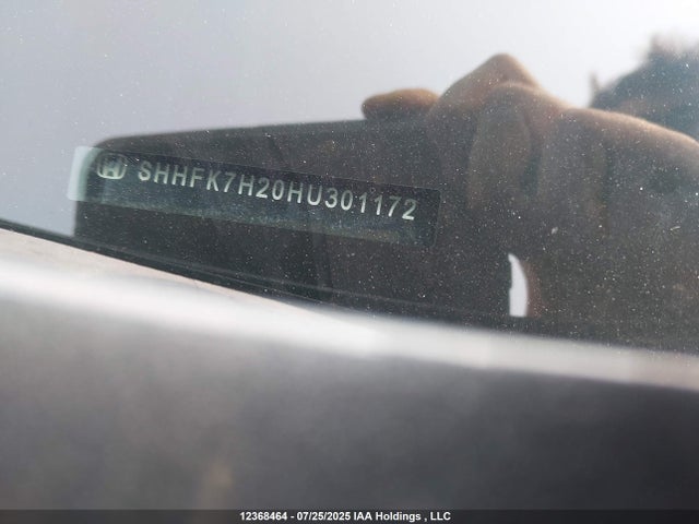 SHHFK7H20HU301172 Honda l15ba
