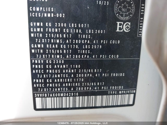 Volkswagen tsi 2024 3VVFB7AX0RM042916 Image 9