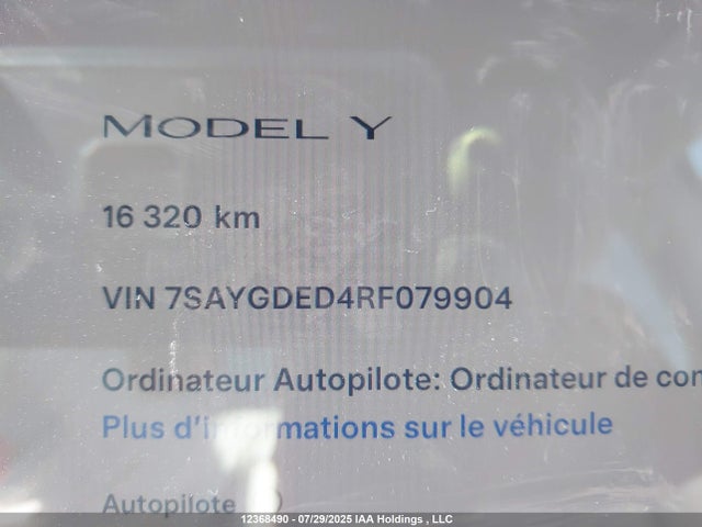 7SAYGDED4RF079904 Tesla 2024
