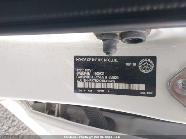 SHHFK7H2XHU300482 Honda Civic Lx