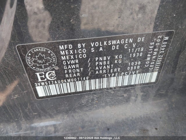 3VW5T7AU0KM007146 Volkswagen Golf GTI