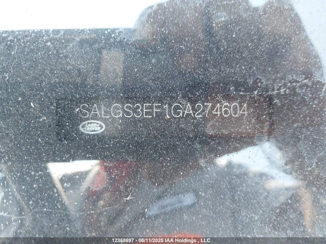 Продаж на аукціоні авто 2016 Land Rover Range Rover 5.0l V8 Supercharged, vin: SALGS3EF1GA274604, номер лоту: 12368697