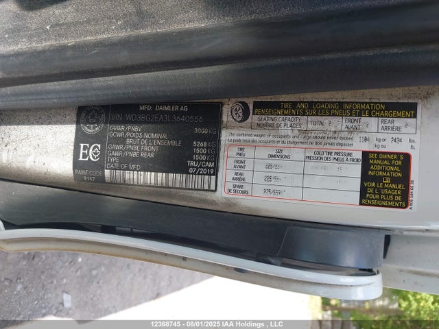 WD3BG2EA3L3640556 Mercedes-Benz m274