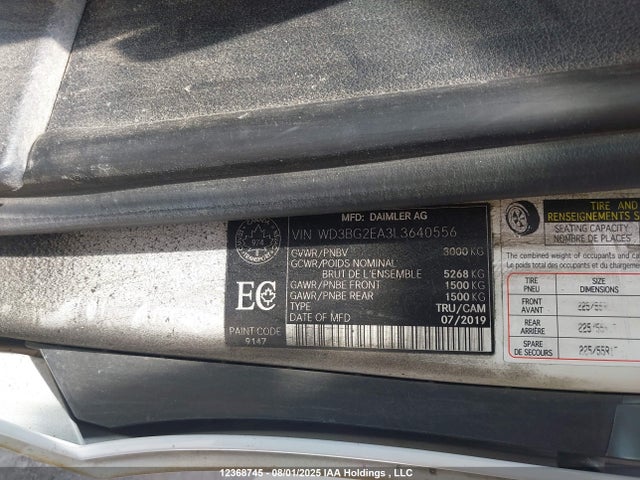 WD3BG2EA3L3640556 Mercedes-Benz m274