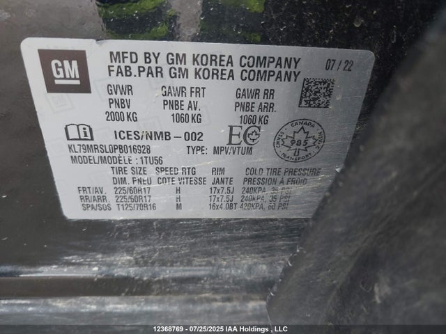 Chevrolet l3t 2023 KL79MRSL0PB016928 Image 9