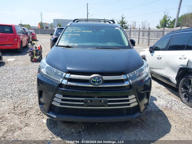 2018 Toyota Highlander Hybrid Ltd Platinum მანქანა იყიდება აუქციონზე, vin: 5TDDGRFH2JS044899, აუქციონის ნომერი: 12368794