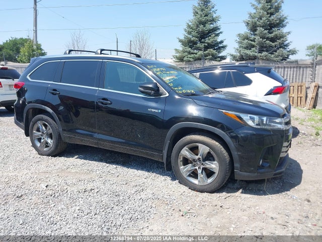 2018 Toyota Highlander Hybrid Ltd Platinum მანქანა იყიდება აუქციონზე, vin: 5TDDGRFH2JS044899, აუქციონის ნომერი: 12368794
