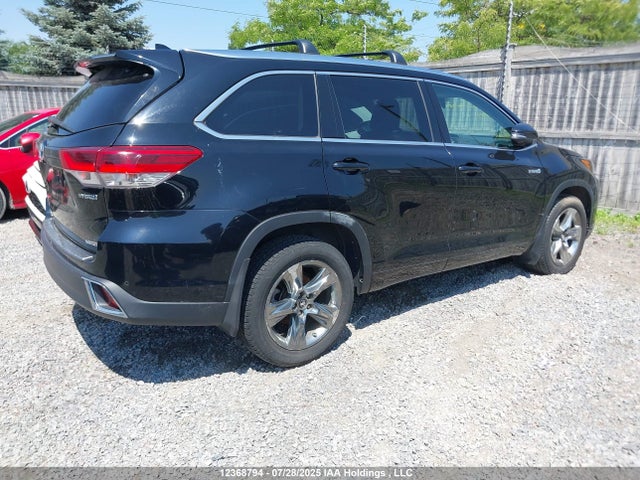 2018 Toyota Highlander Hybrid Ltd Platinum მანქანა იყიდება აუქციონზე, vin: 5TDDGRFH2JS044899, აუქციონის ნომერი: 12368794