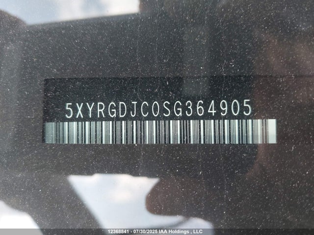 5XYRGDJC0SG364905 KIA gdi theta-iii