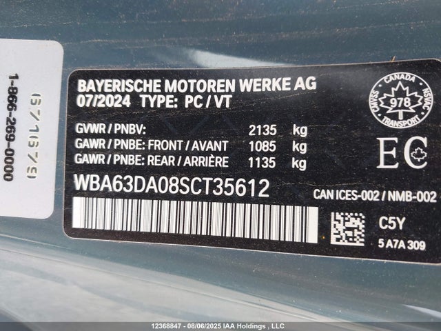 BMW 430I 2025 WBA63DA08SCT35612 Image 9