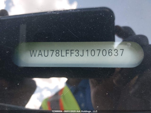 WAU78LFF3J1070637 Audi 2018