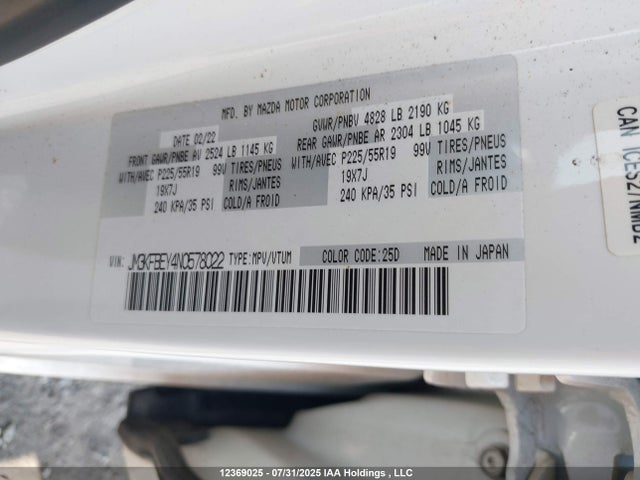 JM3KFBEY4N0578022 Mazda py turbo