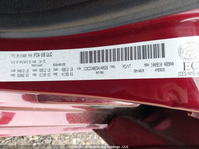 1C3CCCAB2GN140526 Chrysler 200