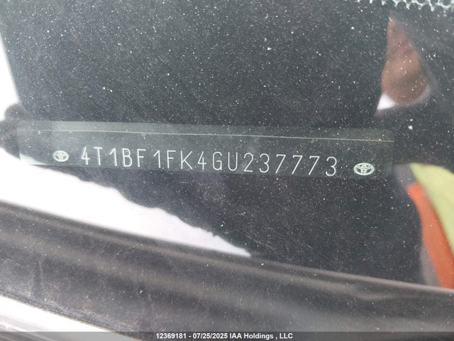 4T1BF1FK4GU237773 Toyota 2ar-fe