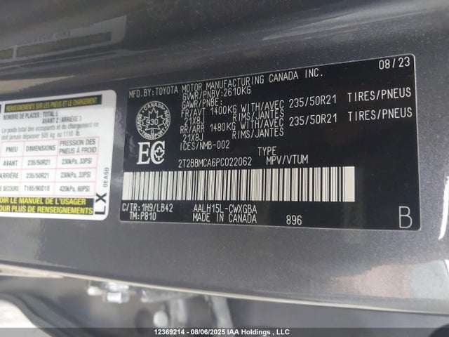 2T2BBMCA6PC022062 Lexus a25a-fxs, 5nm+4nm
