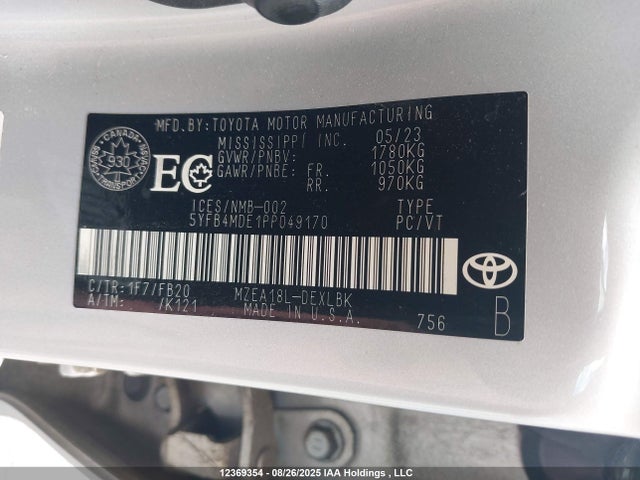Toyota m20a-fks 2023 5YFB4MDE1PP049170 Image 19