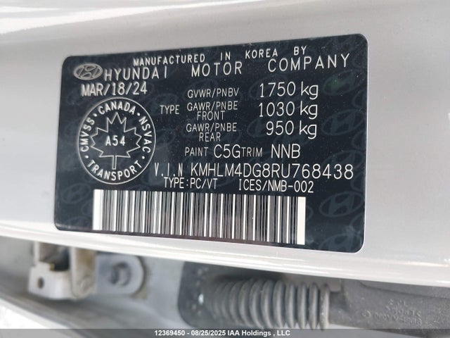 Hyundai mpi nu pe 2024 KMHLM4DG8RU768438 Image 19