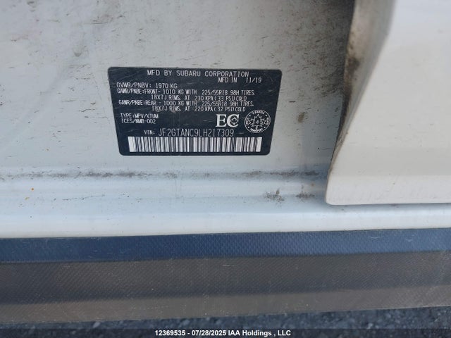 JF2GTANC9LH217309 Subaru Crosstrek