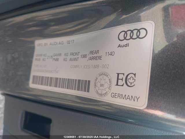 WAUENAF43HN062754 Audi A4