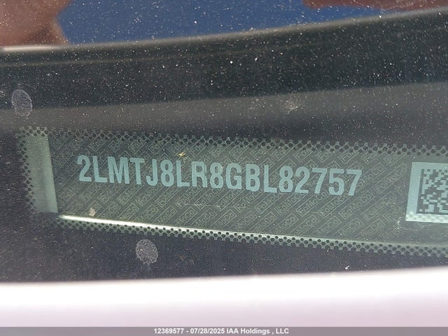 2LMTJ8LR8GBL82757 Lincoln MKX
