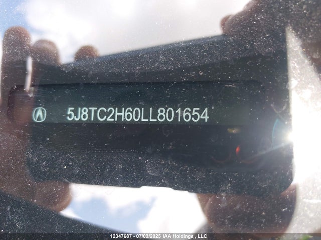 5J8TC2H60LL801654 Acura k20c4