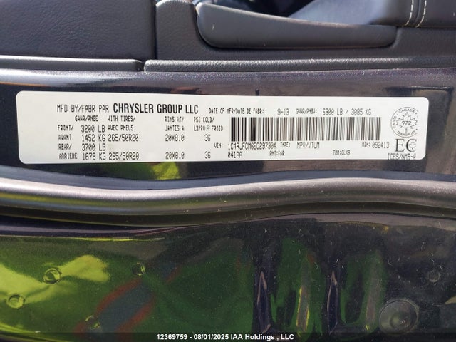 1C4RJFCM6EC297304 Jeep Grand Cherokee