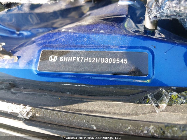 SHHFK7H92HU309545 Honda l15ba