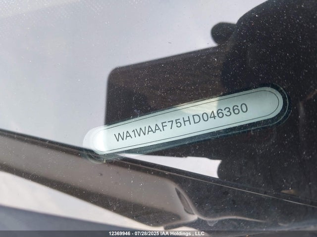 WA1WAAF75HD046360 Audi 2017