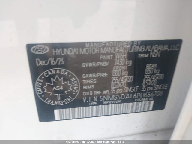 Hyundai t-gdi theta iii 2023 5NMS5DAL6PH656708 Image 9