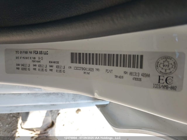 1C3CCCFBXGN110229 Chrysler 200